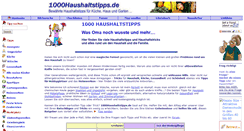 Desktop Screenshot of 1000haushaltstipps.de